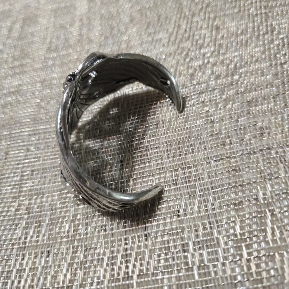 Fossil Silver Moth Cuff Bracelet - Picture 2 of 5